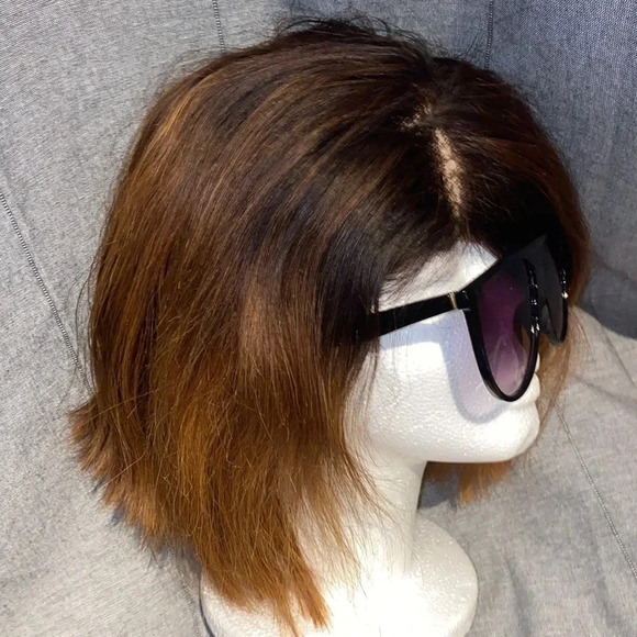 Brunnete Ombré  Lace front bob cut wig - Picture 6 of 11